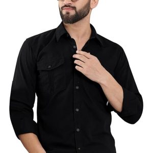 Louis Philippe Men's Easy to Iron Premium Cotton Wrinkle Resistant Slim fit Checks Formal Shirt